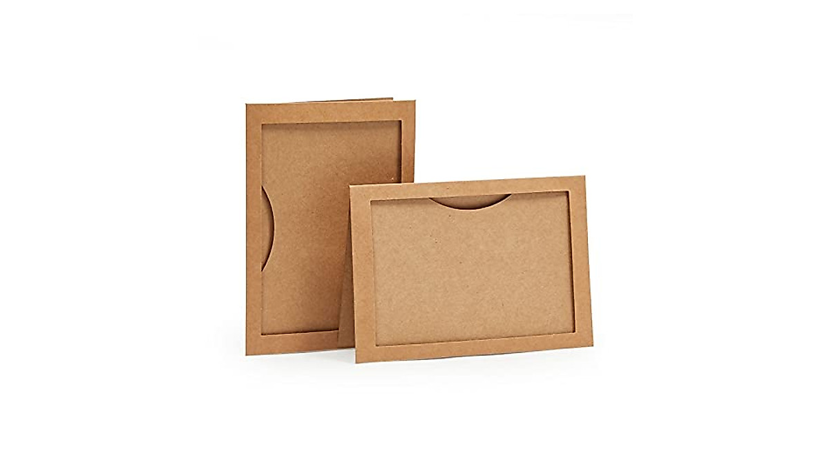 48 Pack Kraft Paper Photo Insert Cards - Share Memories