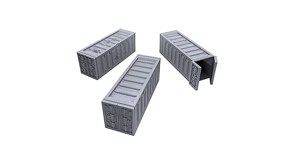 3D Printed Cargo Containers for Tabletop RPG & Wargames