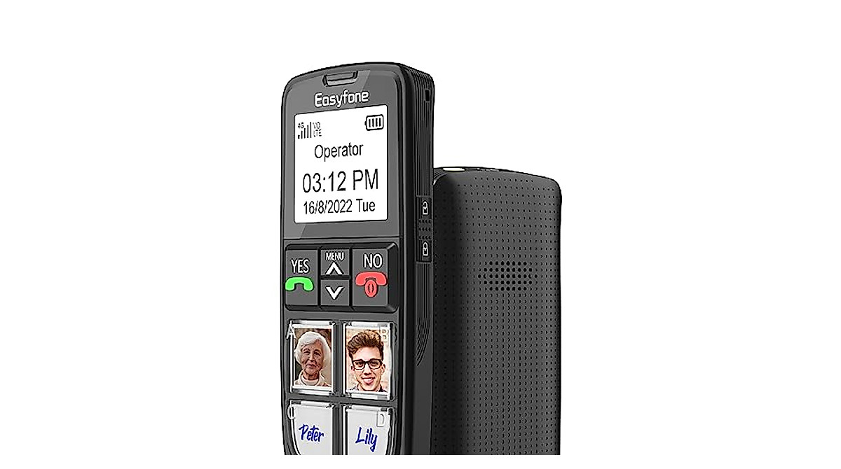 Easyfone T6 4G: Simple Picture Button Phone for Seniors & Kids