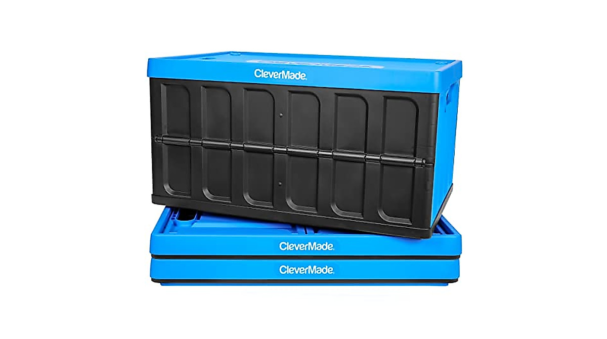 CleverMade Collapsible Storage Bins & Crates | 3-Pack Sets