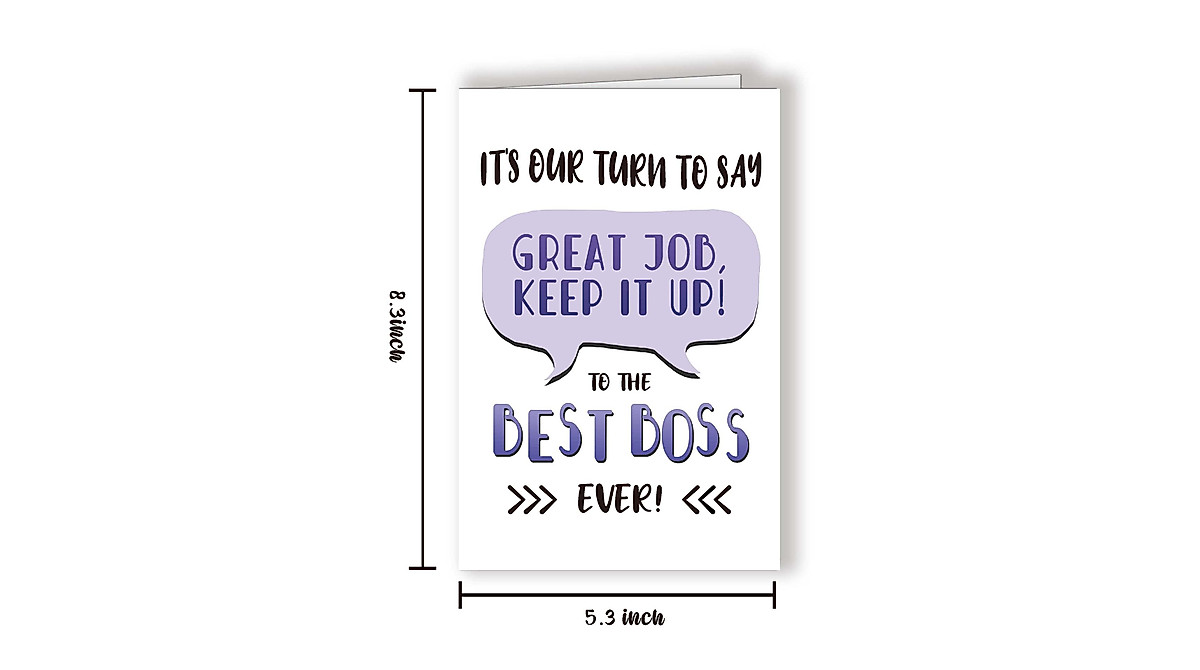Best Boss Ever Card - Funny Appreciation Card