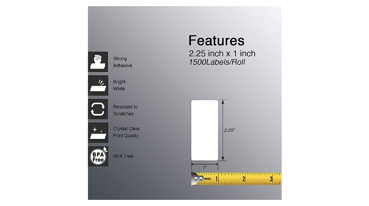 BETCKEY Premium File Folder Labels for Thermal Printers