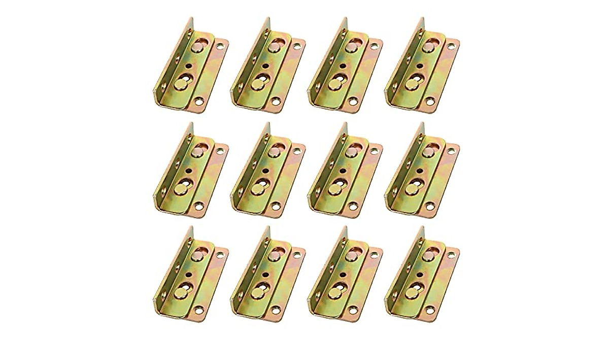 CYEAH Heavy Duty Bed Rail Brackets - Rustproof Frame Hardware Set
