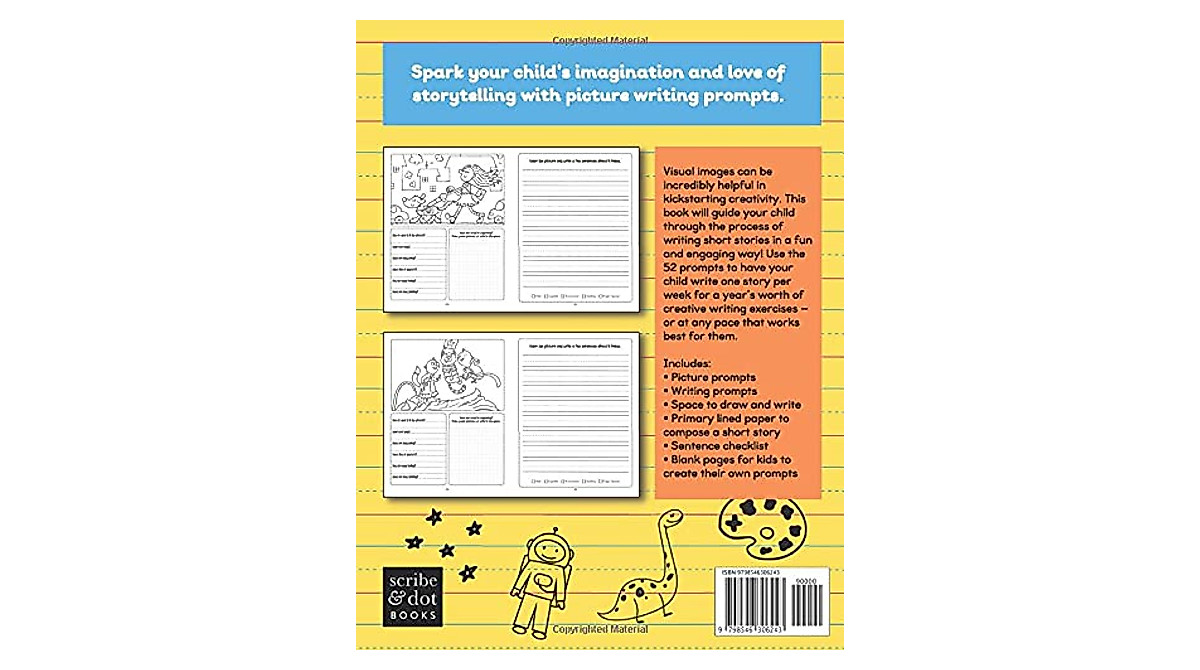 Spark Creativity: 52 Picture Writing Prompts for Kids 1-3