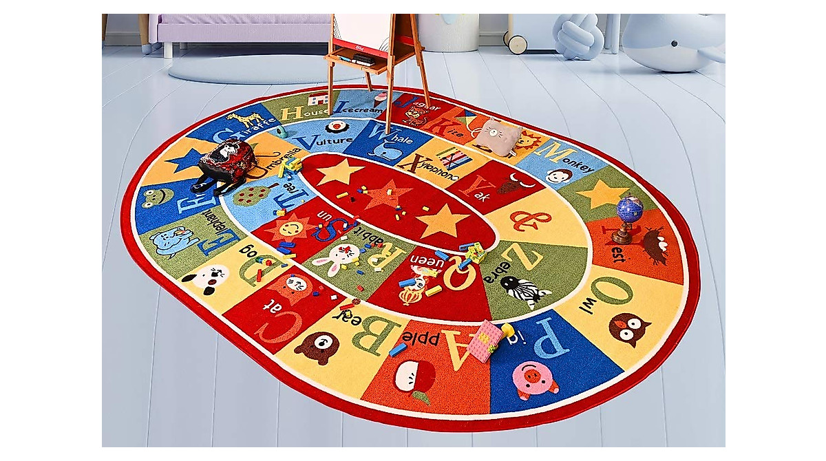 Animal ABC Kids Rug - Educational Playmat for Children | Bright & Safe