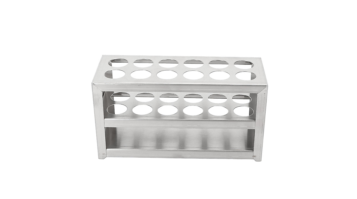 Metal Test Tube Rack: 12-Hole 304 SS, 3-Tier Lab & Home Use