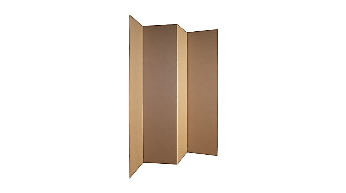 Privacy Room Divider 2-Pack - Kraft Cardboard Solution