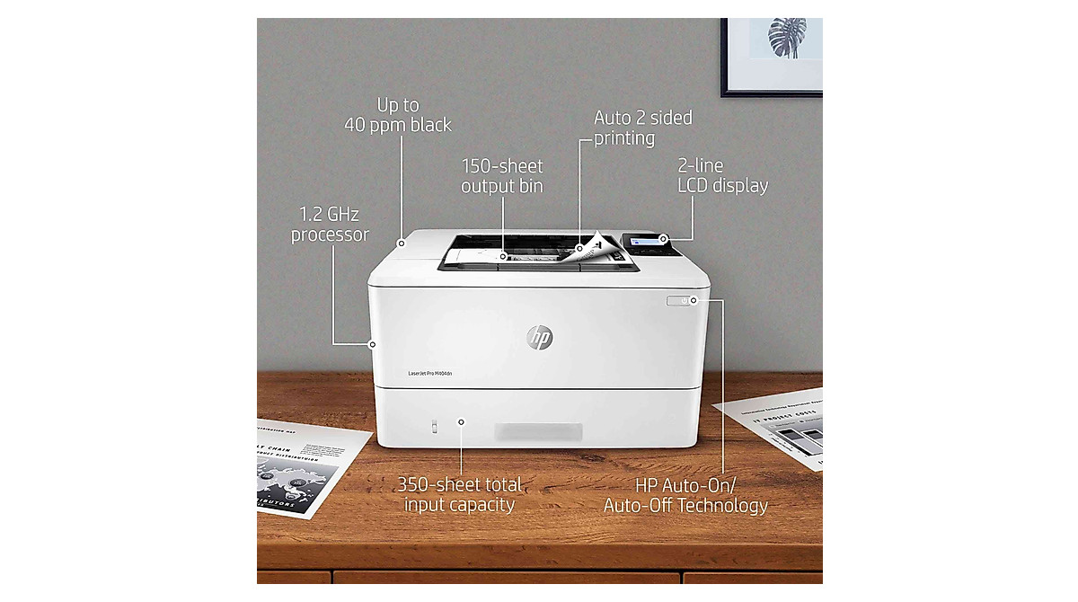 HP Laserjet Pro M404dn Monochrome Laser Printer - Fast & Reliable