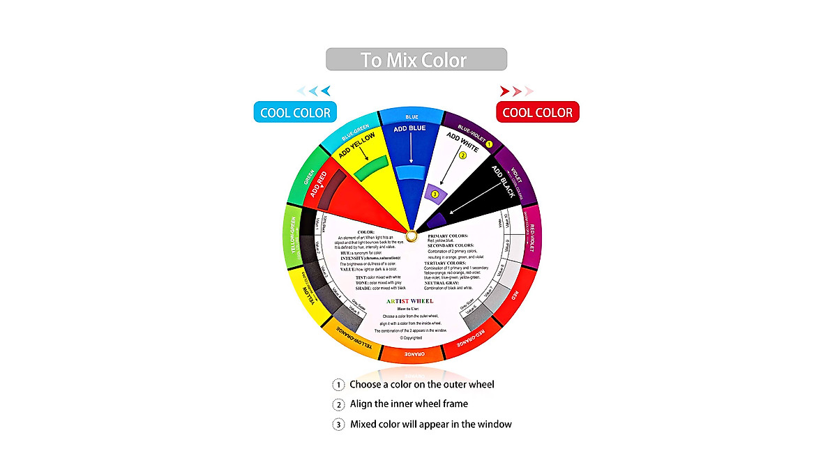 Interactive Color Wheel for Artists and Designers | Outus 2-Pack Guide