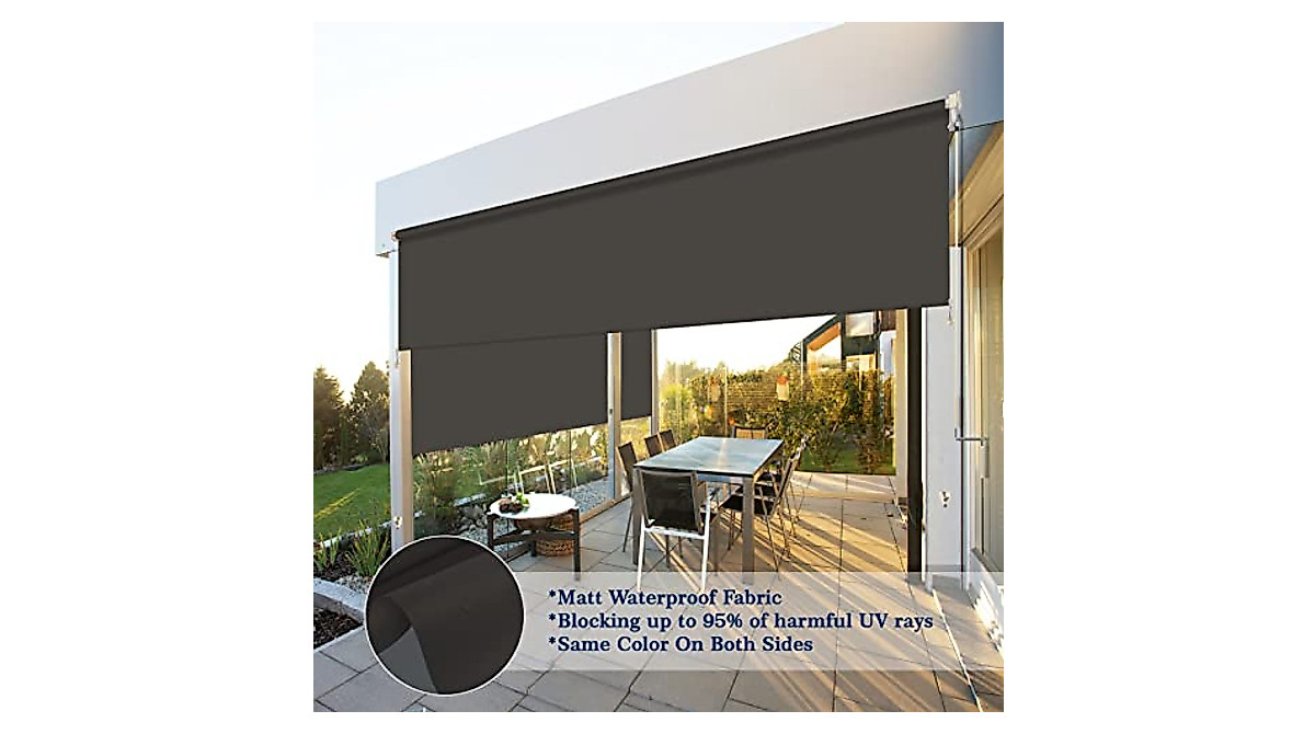 Sunbox Outdoor Roller Shades – UV & Privacy Protection for Patio