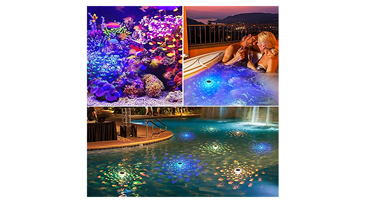 Solar Floating Pool Lights: Mesmerizing Fish Pattern & Color Change