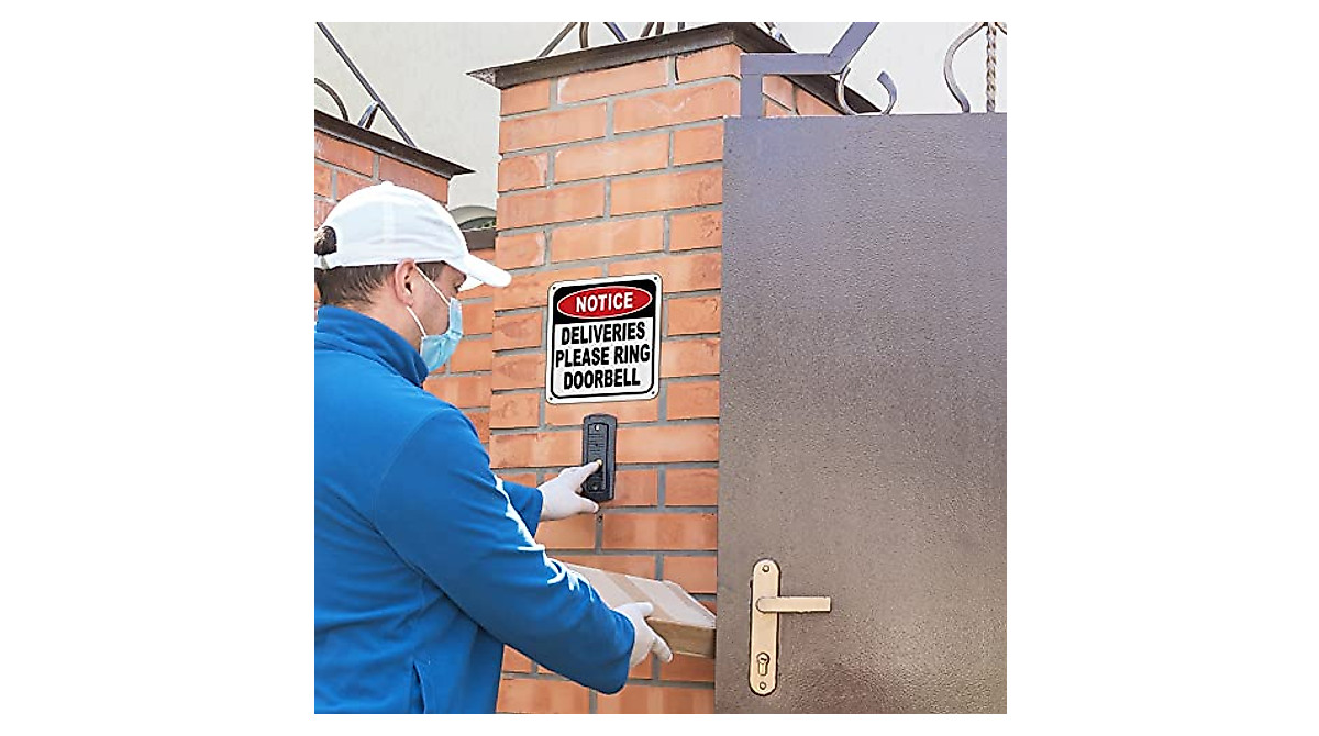Delivery Sign for Packages - Durable Aluminum Outdoor Indoor Sign