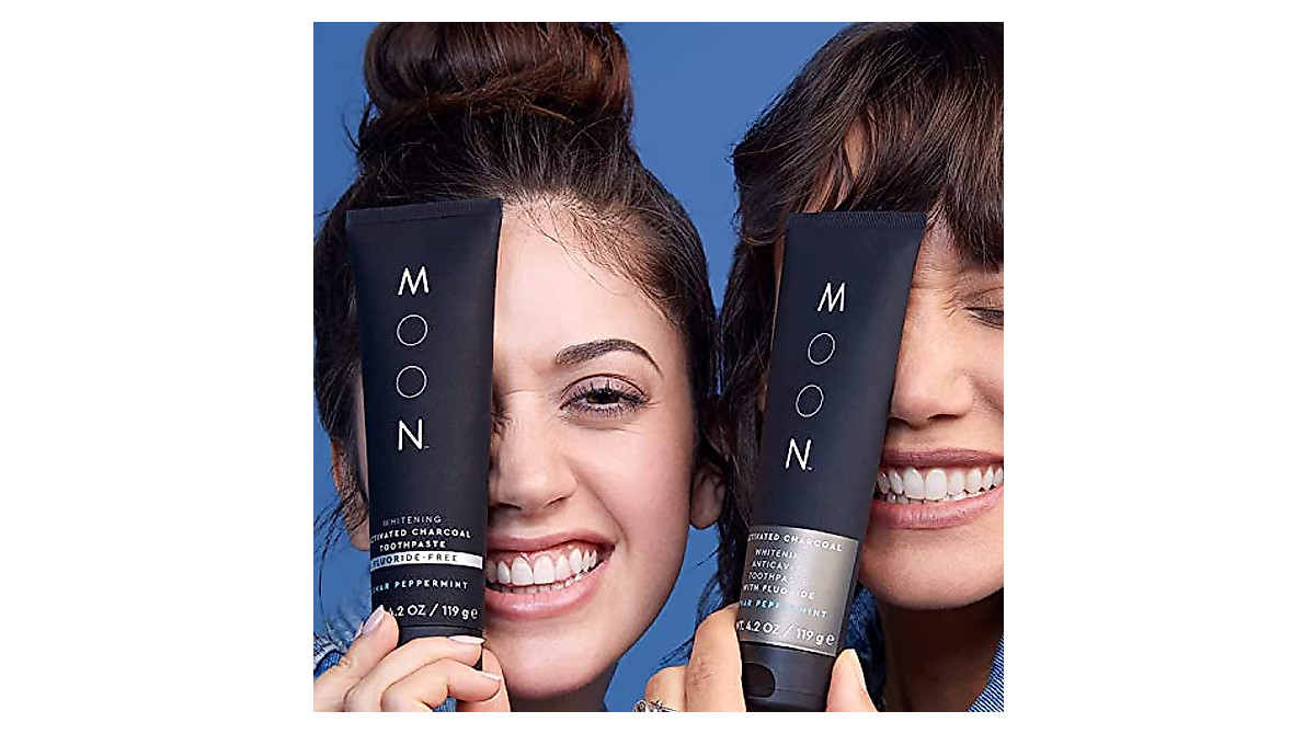 MOON Charcoal Whitening Toothpaste - Vegan & Fluoride-Free