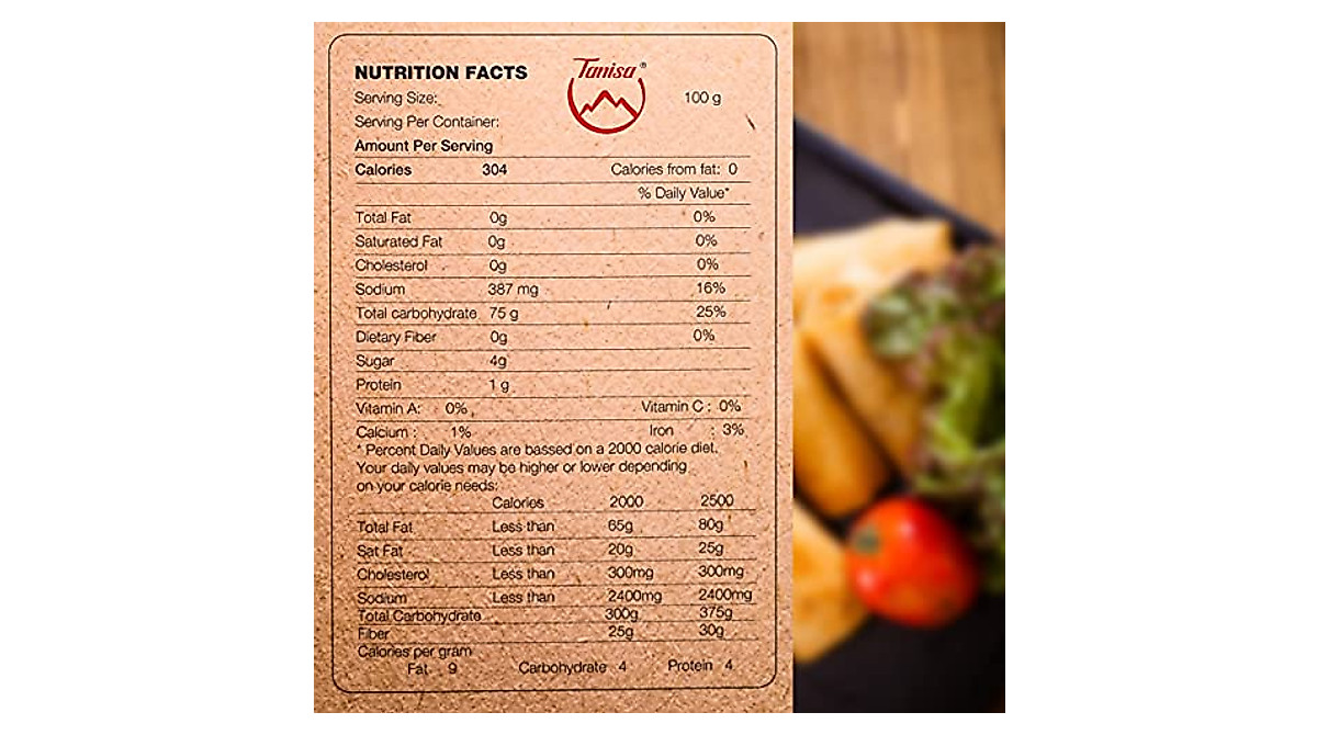 TANISA Organic Brown Rice Paper Wrappers – Gluten-Free Spring Rolls