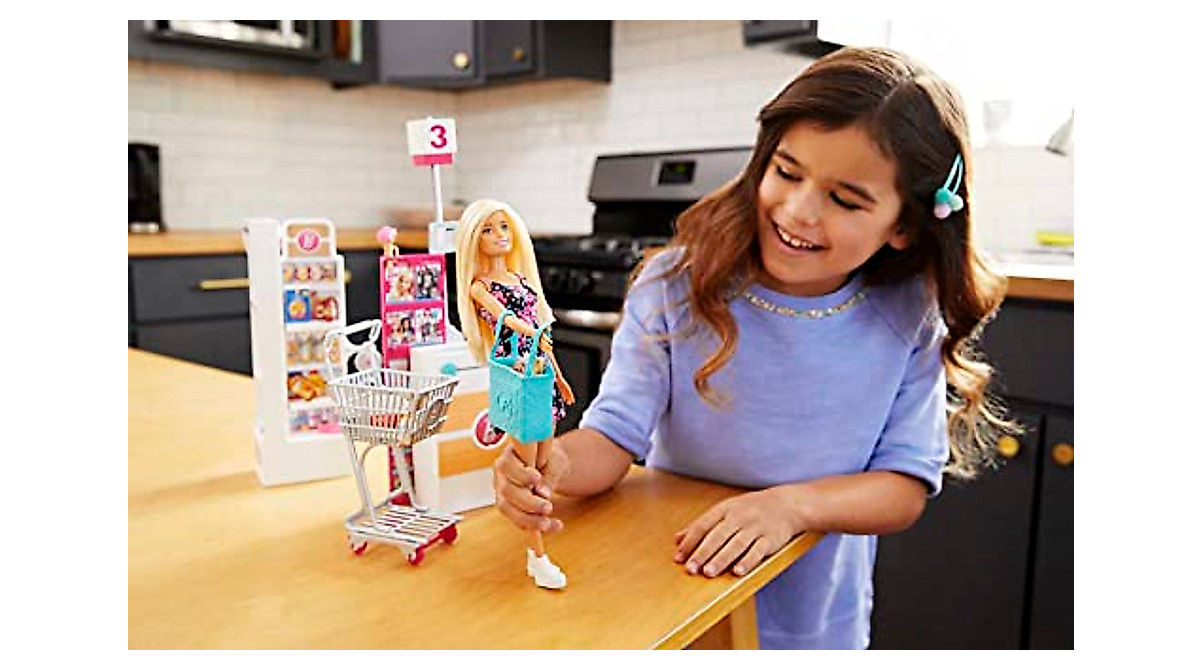 Barbie Supermarket Playset with 25 Accessories