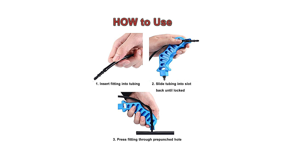 4 Pcs 2-in-1 Drip Irrigation Hole Punch & Insertion Tool