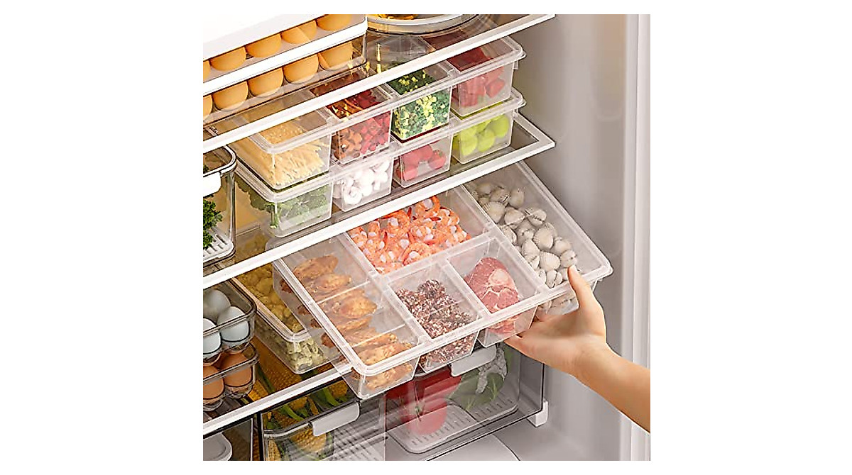 Taiuloo 2-Pack Food Storage Containers with Lids for Fresh Fruits ...