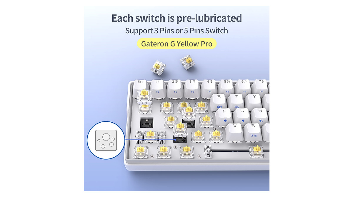 KEMOVE Snowfox DK61 Wireless Gaming Keyboard