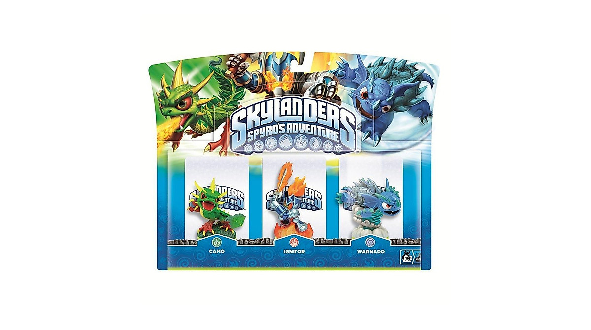 Skylanders Spyro's Adventure Triple Character Pack - Ignitor, Warnado ...