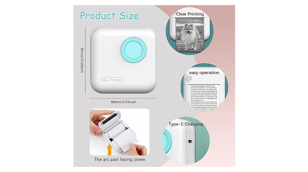 Mini Printer M2 Wireless Label Printer for Creative Printing
