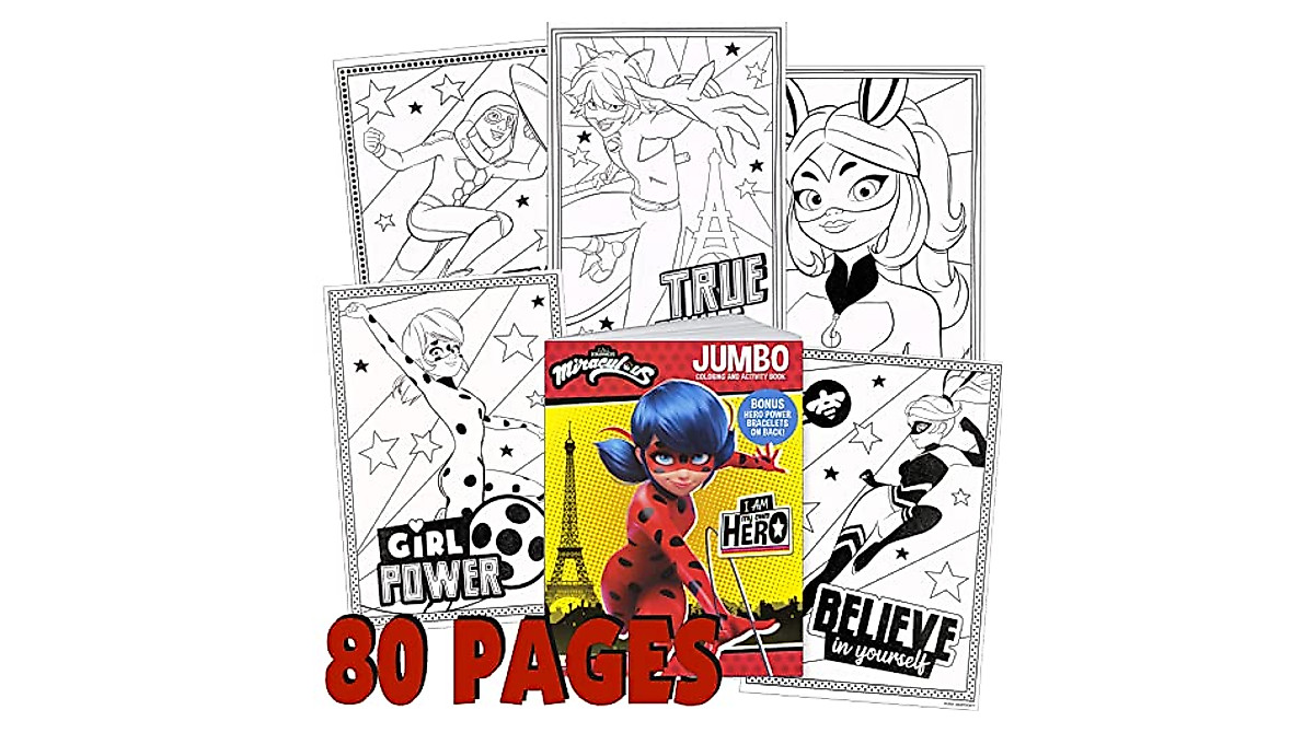 Miraculous Ladybug Activity Bundle for Kids | Coloring & Stickers