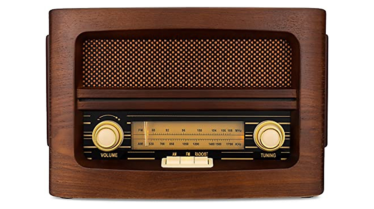 Retro Wooden AM/FM Radio with Bluetooth, USB & Aux-in | ClearClick