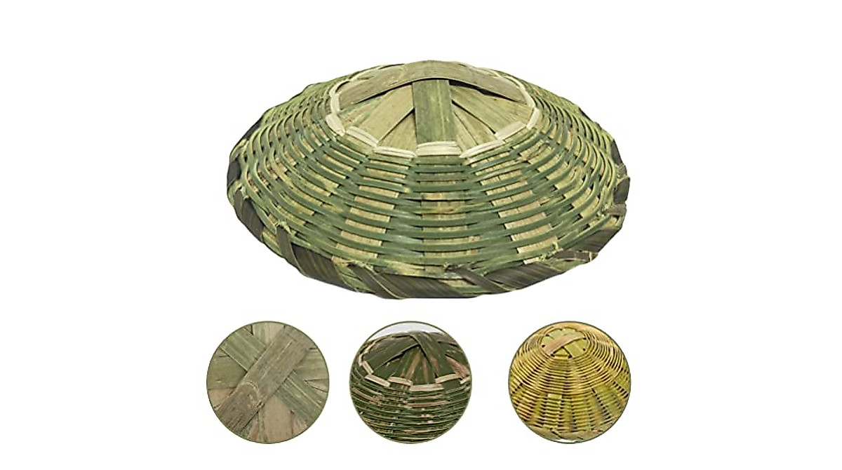 Zerodeko Wok Sticky Rice Steamer Basket with Wicker Lid
