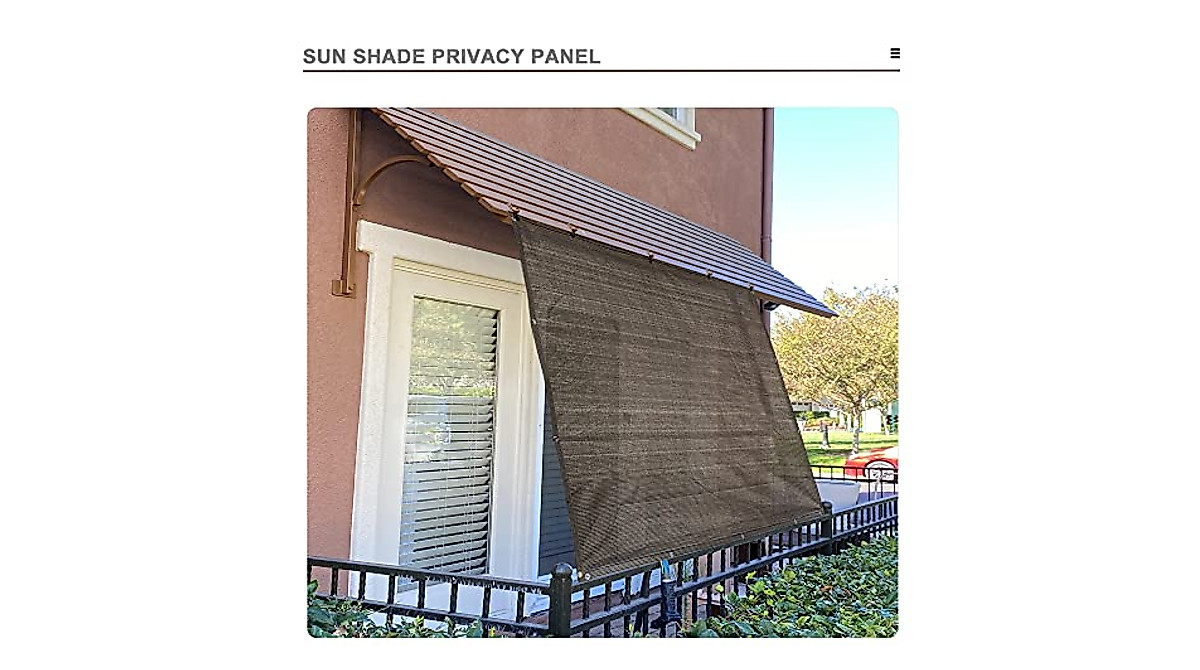 Alion Home Sun Shade Panel - Mocha Brown 12'x12'