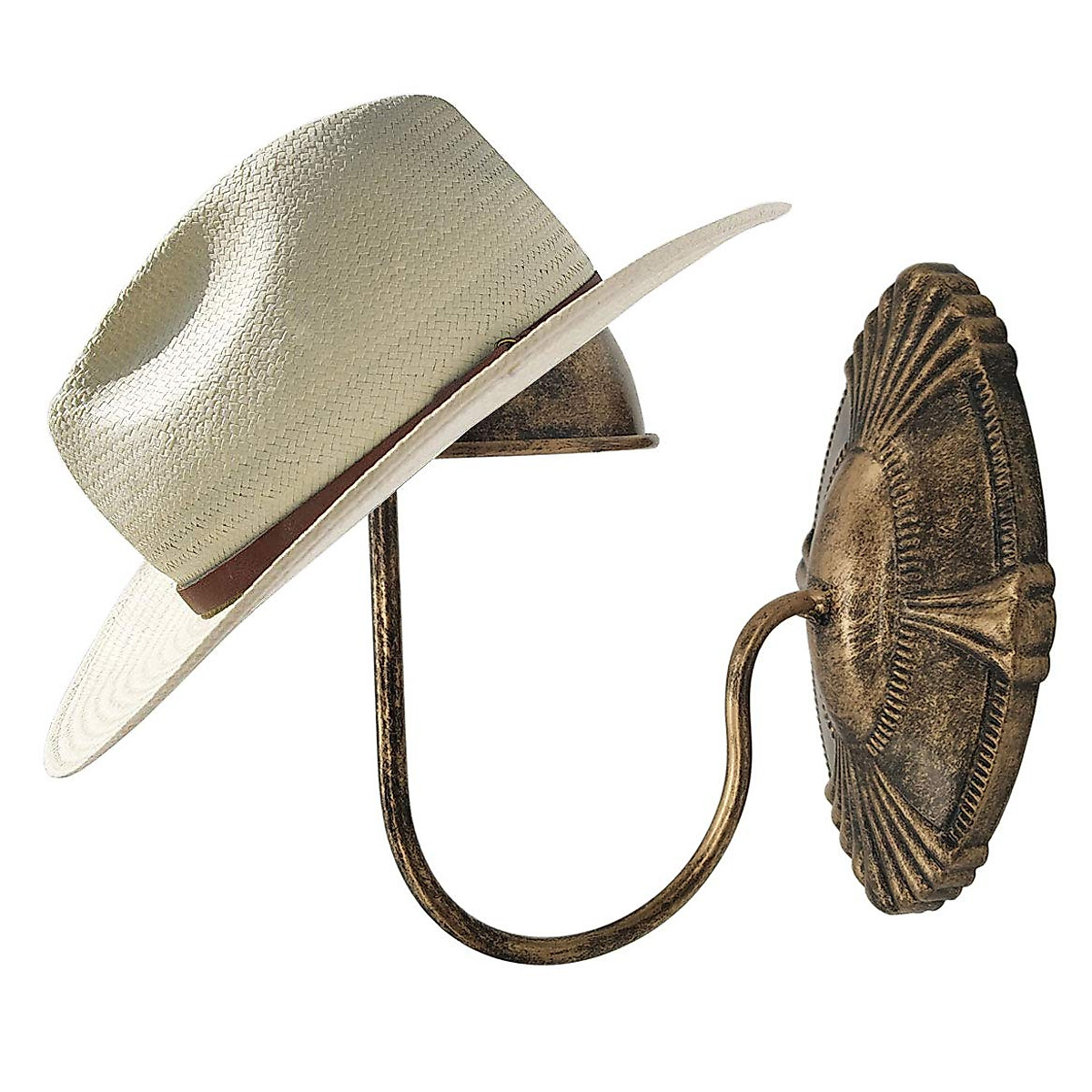 Owlgift Vintage Wall Hat Rack - Stylish Bronze Display