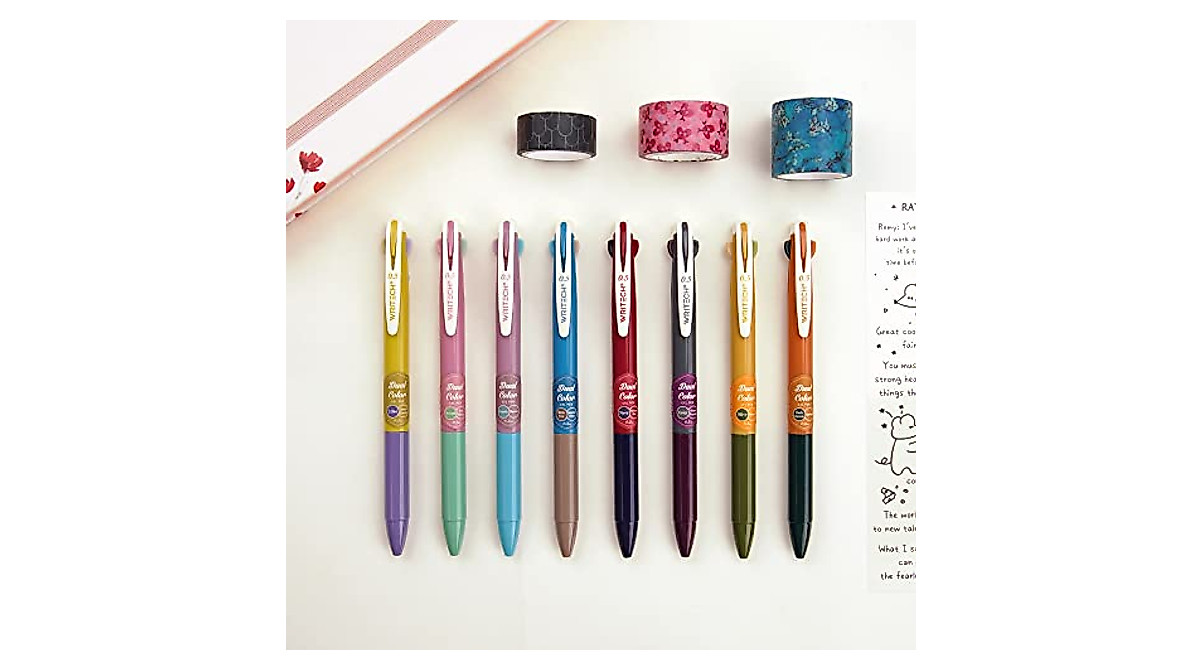 Writech 2-in-1 Gel Pens | Smooth 0.5mm Quick Dry Ink