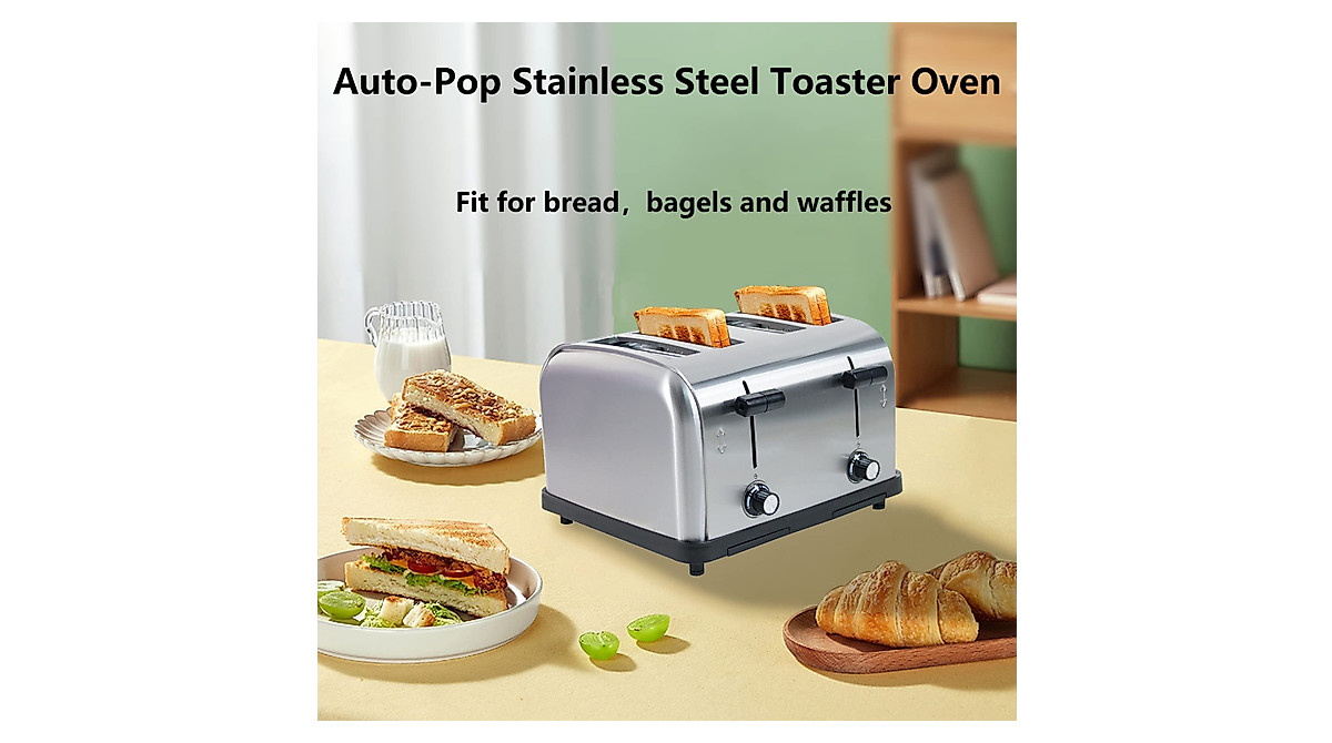 Clivia 4 Slice Commercial Toaster for Heavy Duty Use