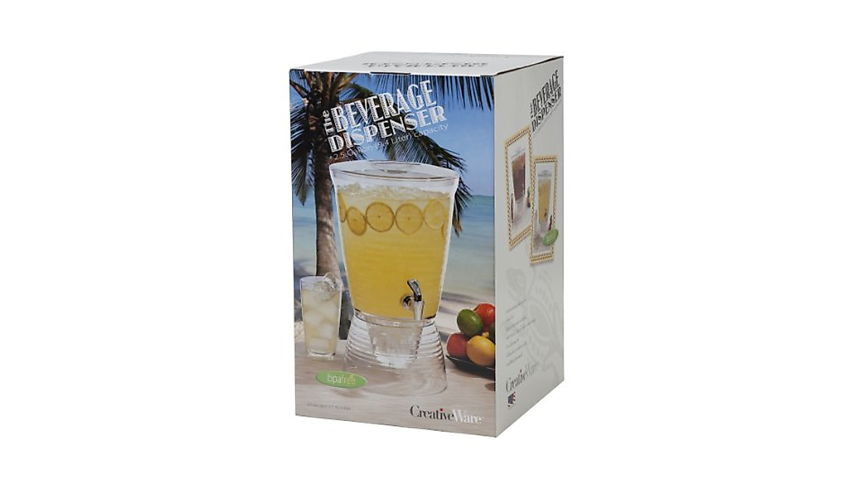CreativeWare 2.5-Gallon Bark Beverage Dispenser