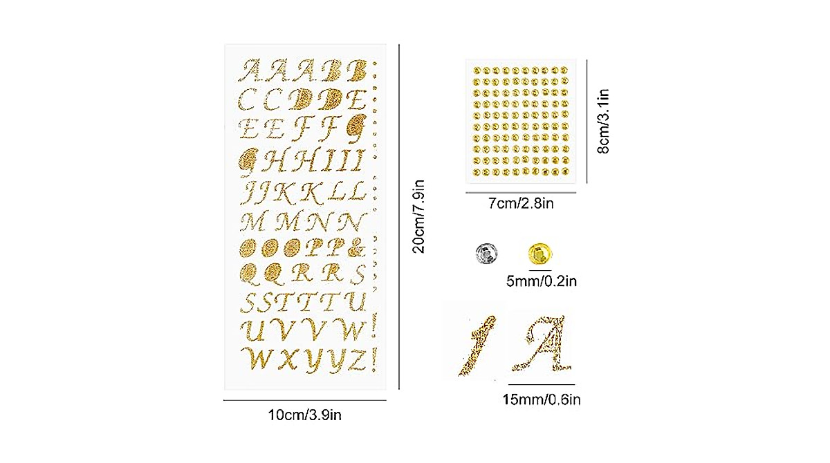 Graduation Cap Decorations Kit with Stickers & Rhinestones | QINLECTRI