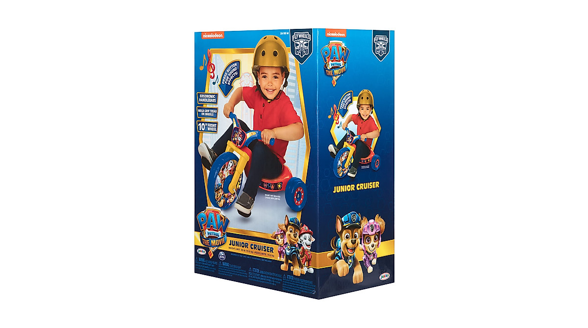 Tricycle Paw Patrol – Bleu, Cadre Acier, Roues EVA, Guidon Réglable, 2 Modes, Dès 2 Ans