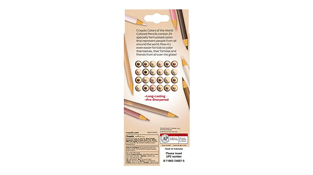 Crayola Colors of the World Colored Pencils - 24 Skin Tones for ...