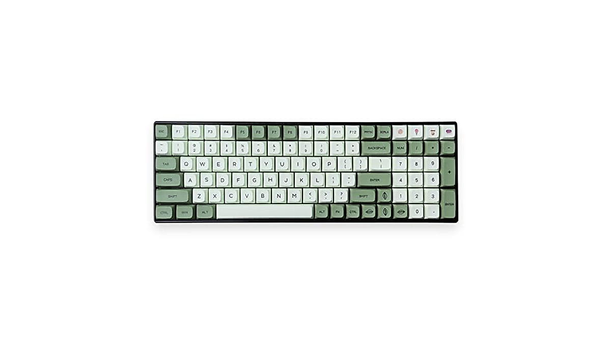 Matcha Keycaps Set for Mechanical Keyboards - 124 PBT Keys