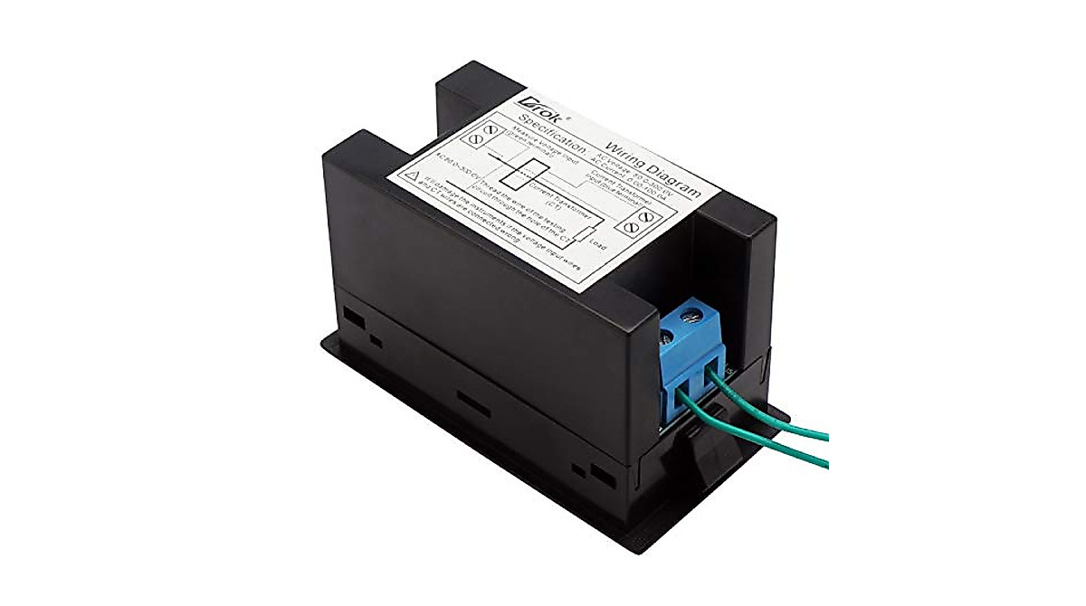 DROK AC Meter - 80-300V 100A Digital Power & Voltage Monitor
