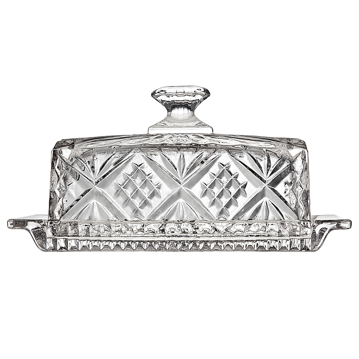Godinger Dublin Crystal Covered Butter Dish Elegant Irish Design