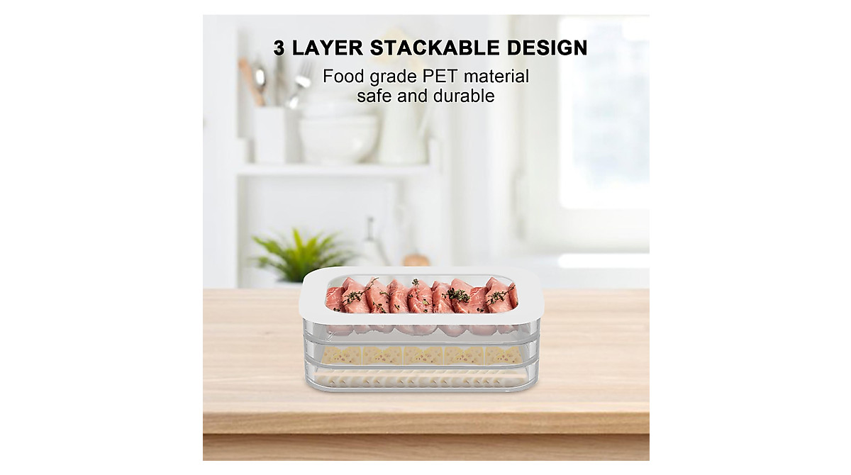 Stackable Deli Meat Container for Fresh Food Storage