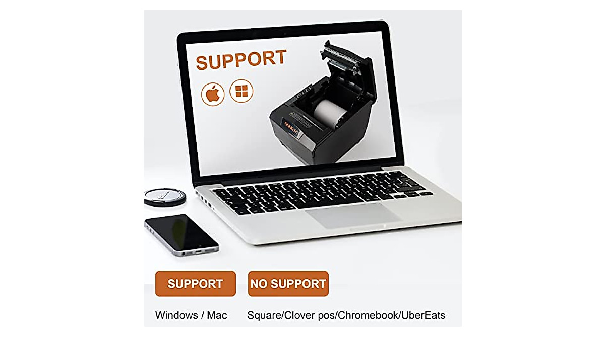 Rongta RP327 80mm USB Thermal Receipt Printer for POS Systems