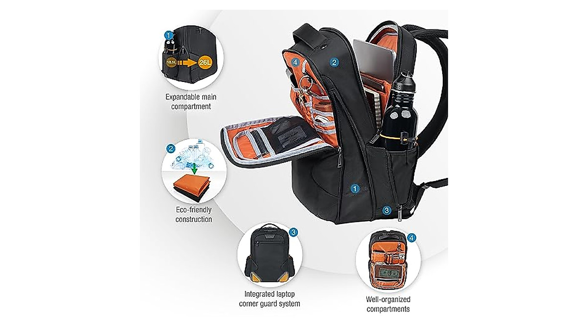 EVERKI Studio Expandable Backpack for 15-inch Laptops