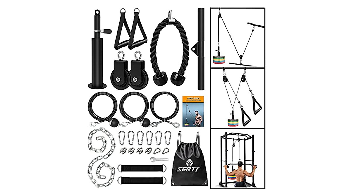 SERTT Weight Cable Pulley System for Home Gym Workouts