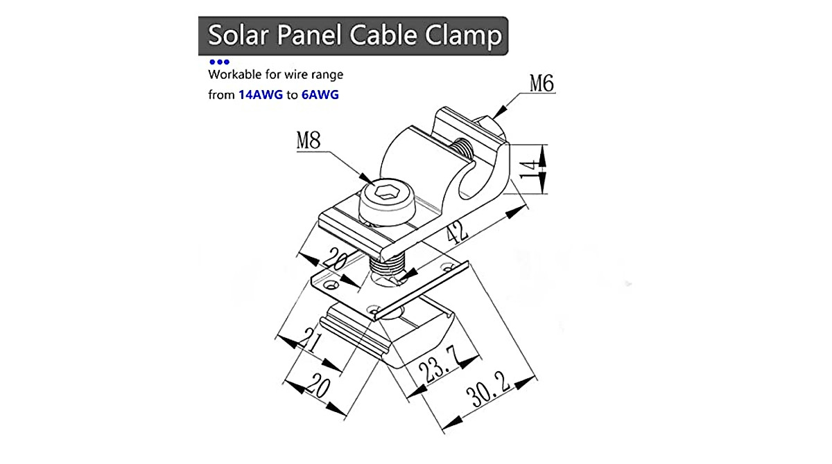 Dutiplus Solar Grounding Lugs - Secure PV Earthing for RV, Boat & Roof