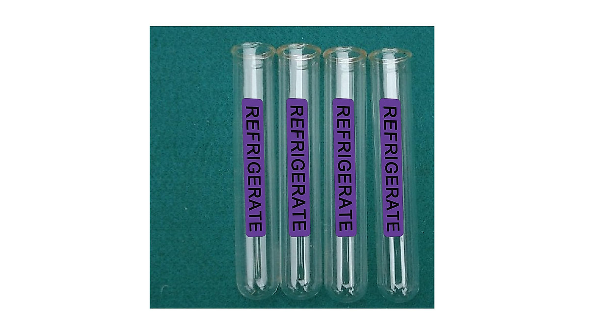 Refrigerate Medical Labels - 500 Strong Adhesion Pharmacy Stickers