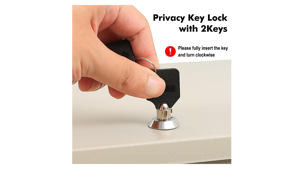 KYODOLED Fireproof Document Safe with Key Lock - Compact & Secure