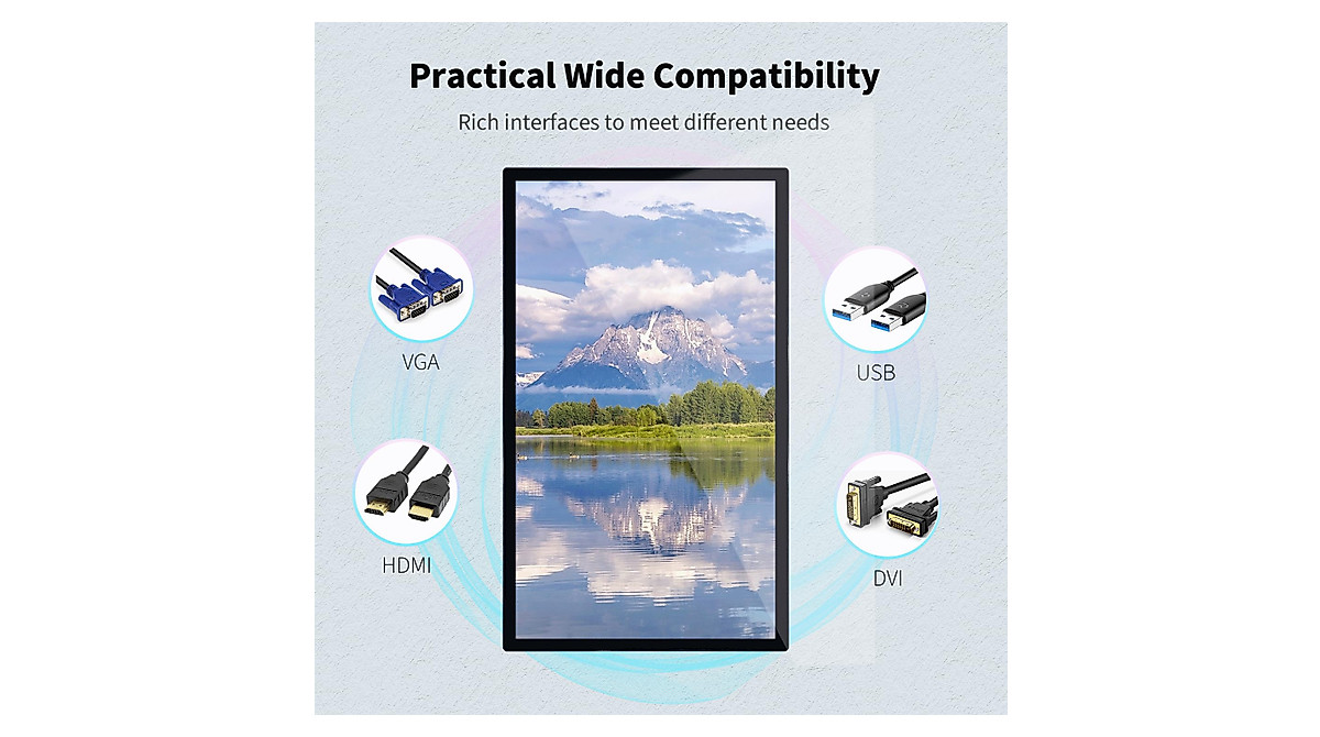 TouchWo 32-Inch Capacitive Touch Screen Monitor for Business & Signage