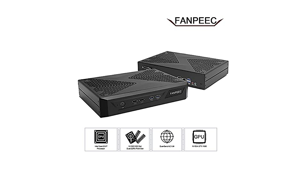 FANPEEC Gaming Mini PC - i7, 32GB RAM, GTX 1650