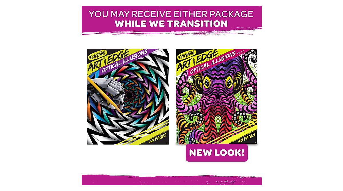 Explore Crayola Art With Edge Optical Illusions Pages