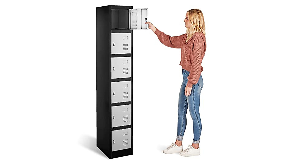 Fedmax Metal Wall Lockers - Secure Storage for School, Gym, Office