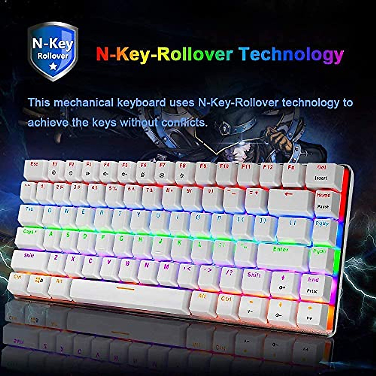FELICON AK33 RGB Mechanical Gaming Keyboard - Compact & Durable